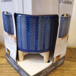 Better Homes & Gardens Etched Ceramic Fragrance Warmer. Blue Wax Warmer.
