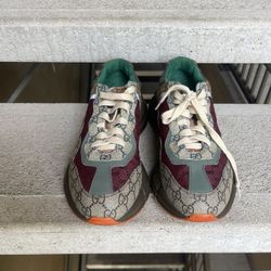 Maroon Gucci Shoes