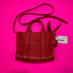 Marc Jacob’s mini red “ the tote bag” visible wear