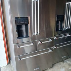 KITCHENAID STAINLESS STEEL 5 DOOR REFRIGERATOR