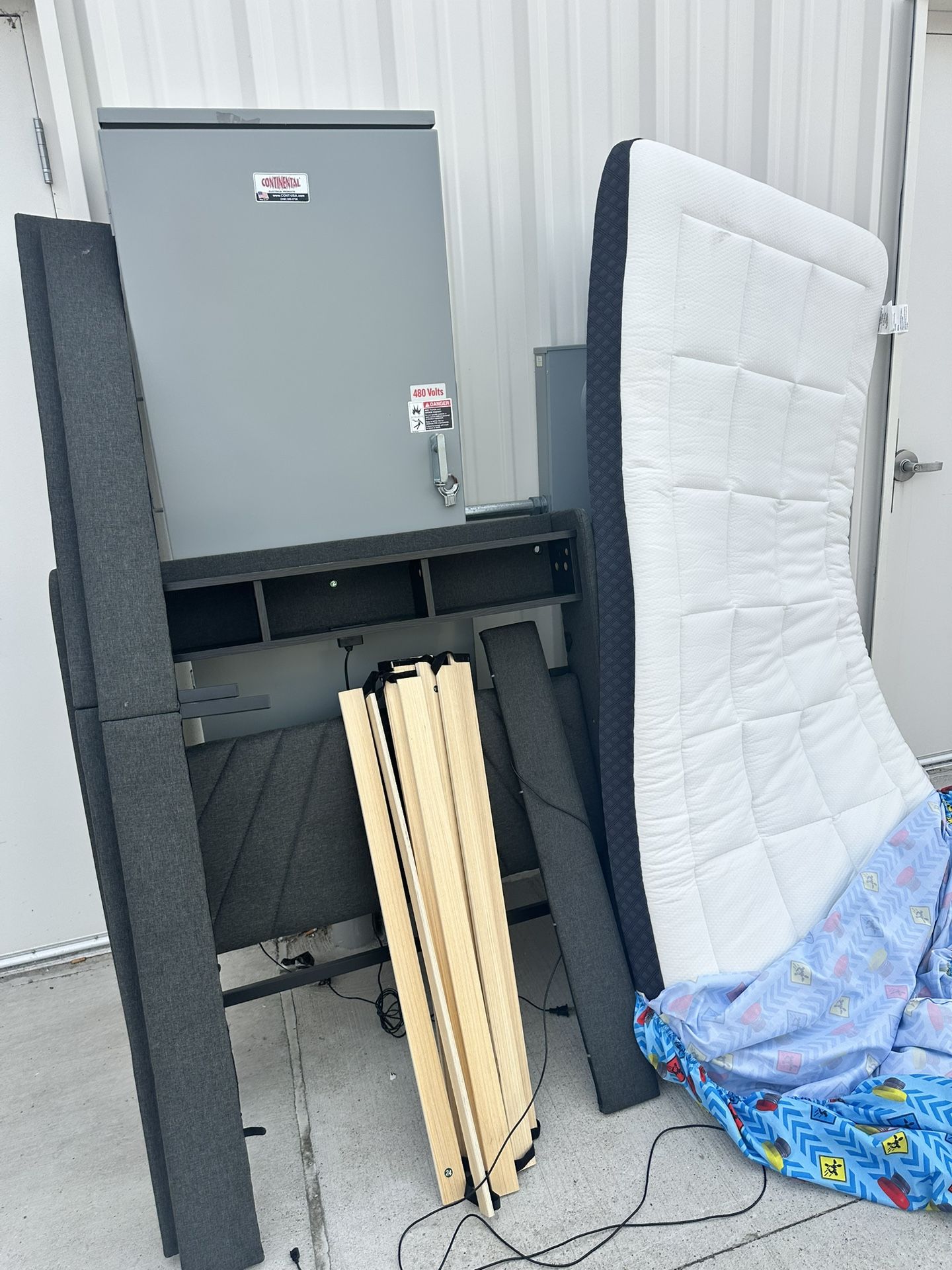 LED Storage Twin Bed