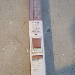 Bamboo Roman Shade New In Box