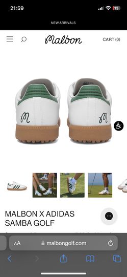 Malbon X Adidas Samba Golf Shoes - Size M12 for Sale in Irvine, CA - OfferUp