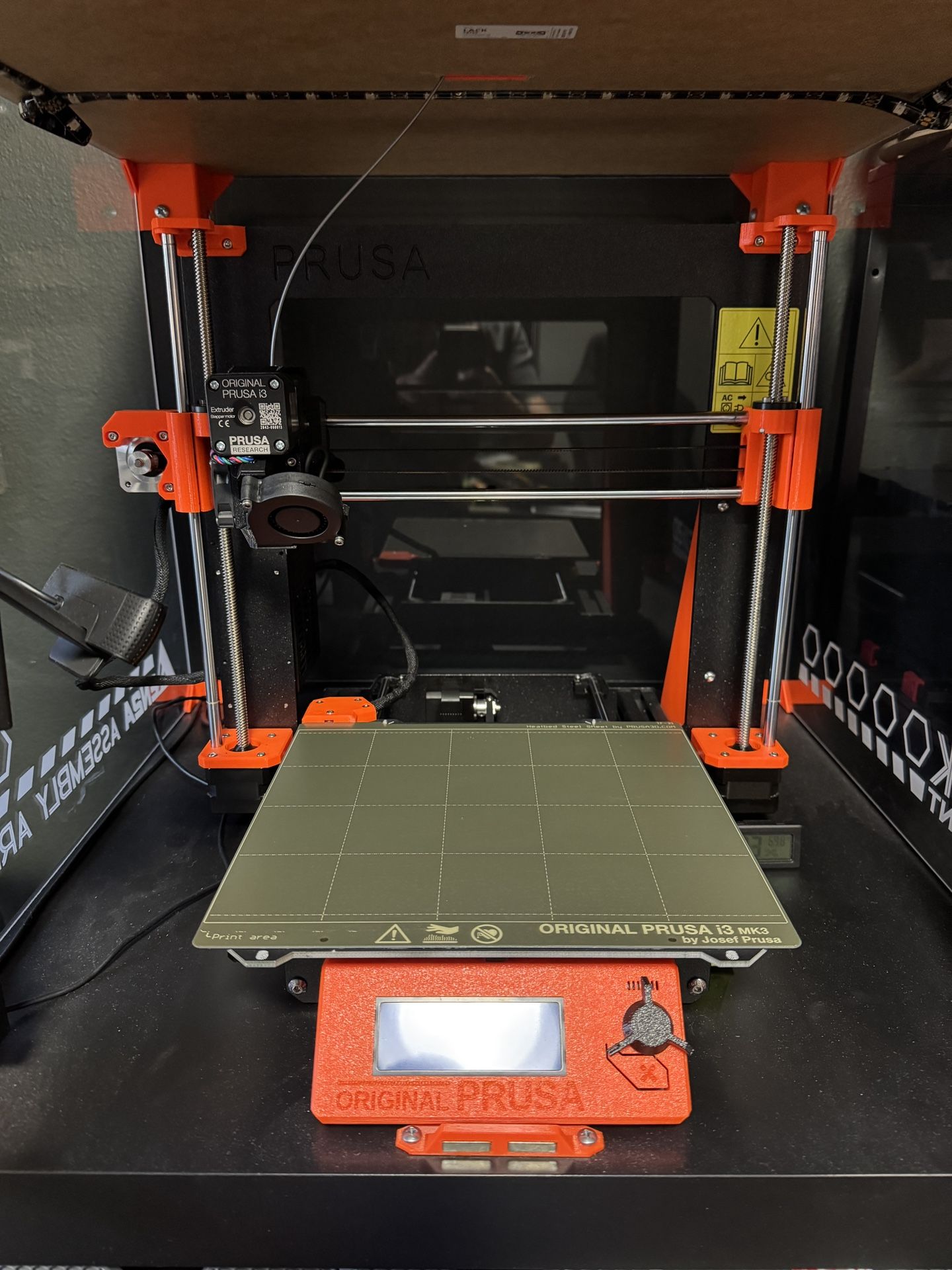 Prusa i3 MK3K+ w/ IKEA enclosure and REVO hot end
