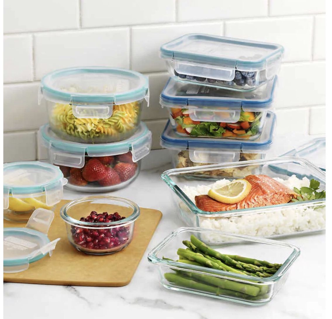Snap ware Pure Pyrex Glass 18pieces