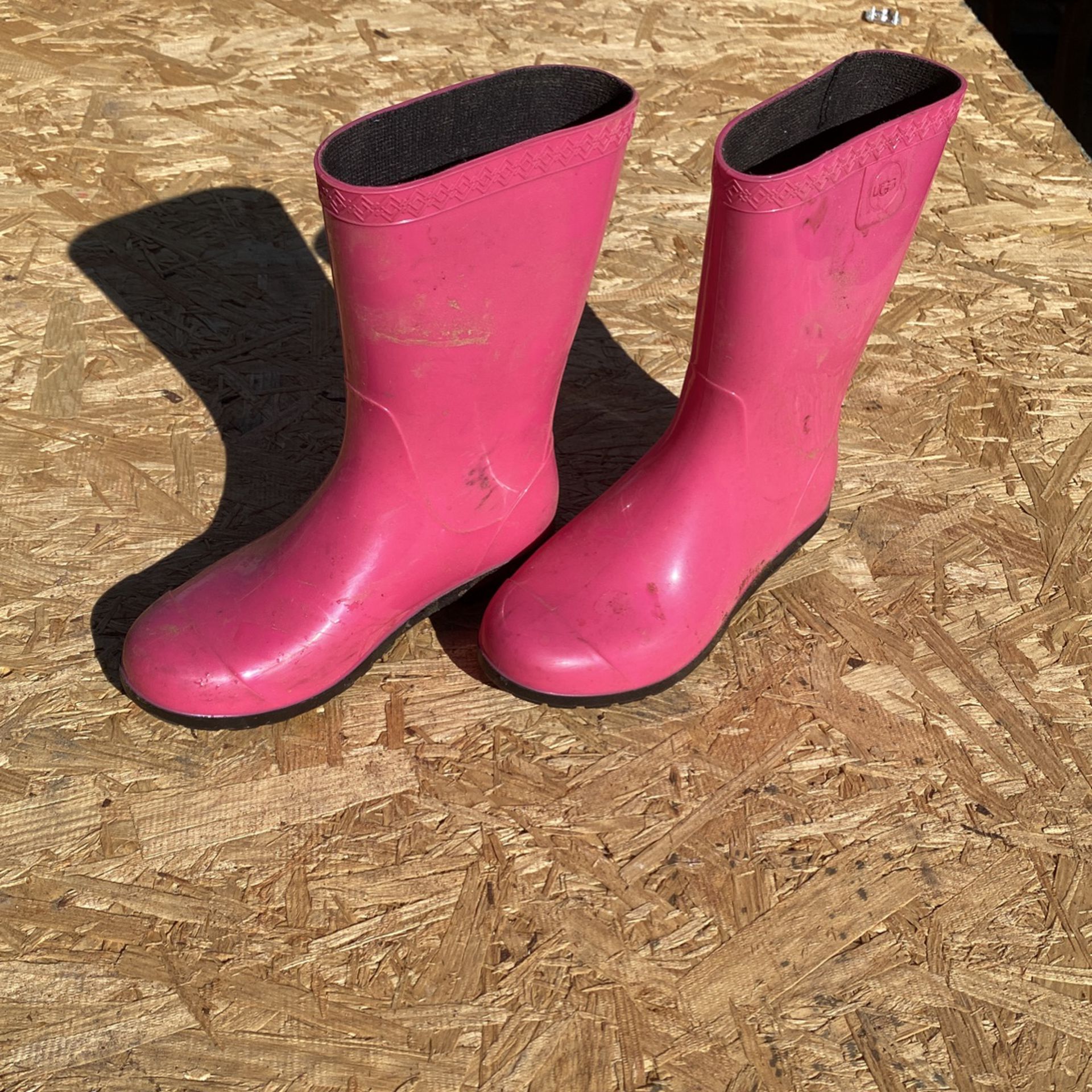 Kids UGG Rain Boots Pink 