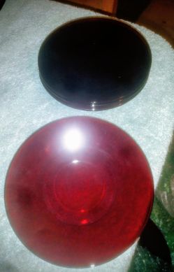 Anchor Hocking Ruby Red Sacuers