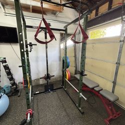 RITFIT Squat Rack With All The Accessories 