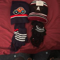 Beanie Scarf And Gloves Set 