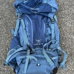 Kestrel 48 liter Osprey pack - small/medium 16-20 inch with rain cover
