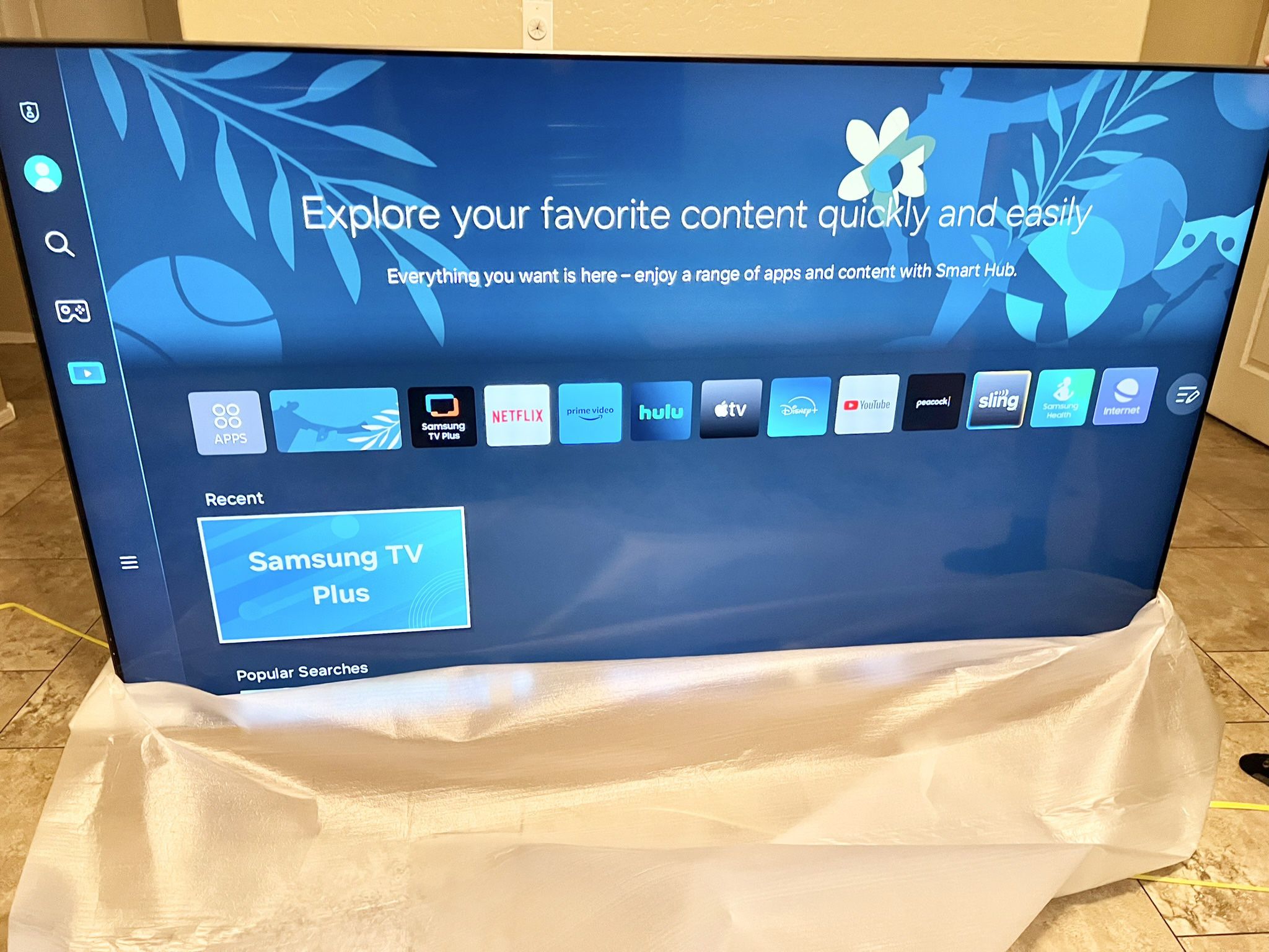 75 Samsung Tv Smart 4k HDTV In Box Lots Of Apps 