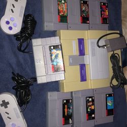 Super Nintendo Missing Power Cord All Games And Ateo Controllers 