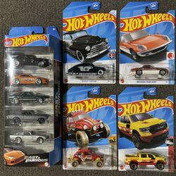 Hot Wheels 76. Hot Wheels And A Five Pack.