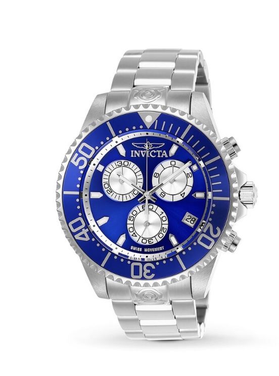 Men’s Invicta Grand Diver Watch Blue Jewelry & Accessories