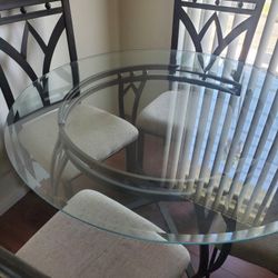 Glass Table And Chairs