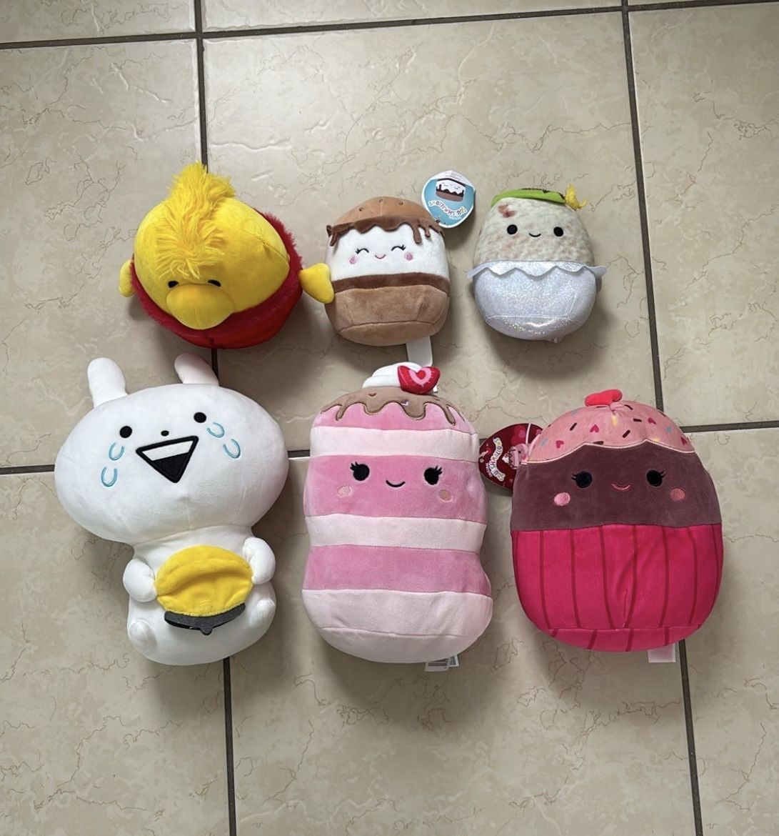 Plushie Lot 6 Stuffed Toys