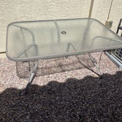 Glass Patio Table