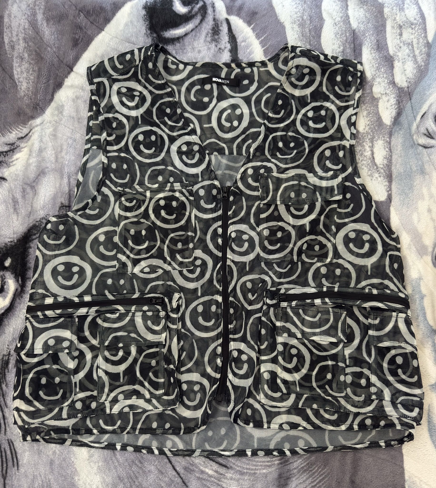 Mesh Vest, Fashionnova, black, white