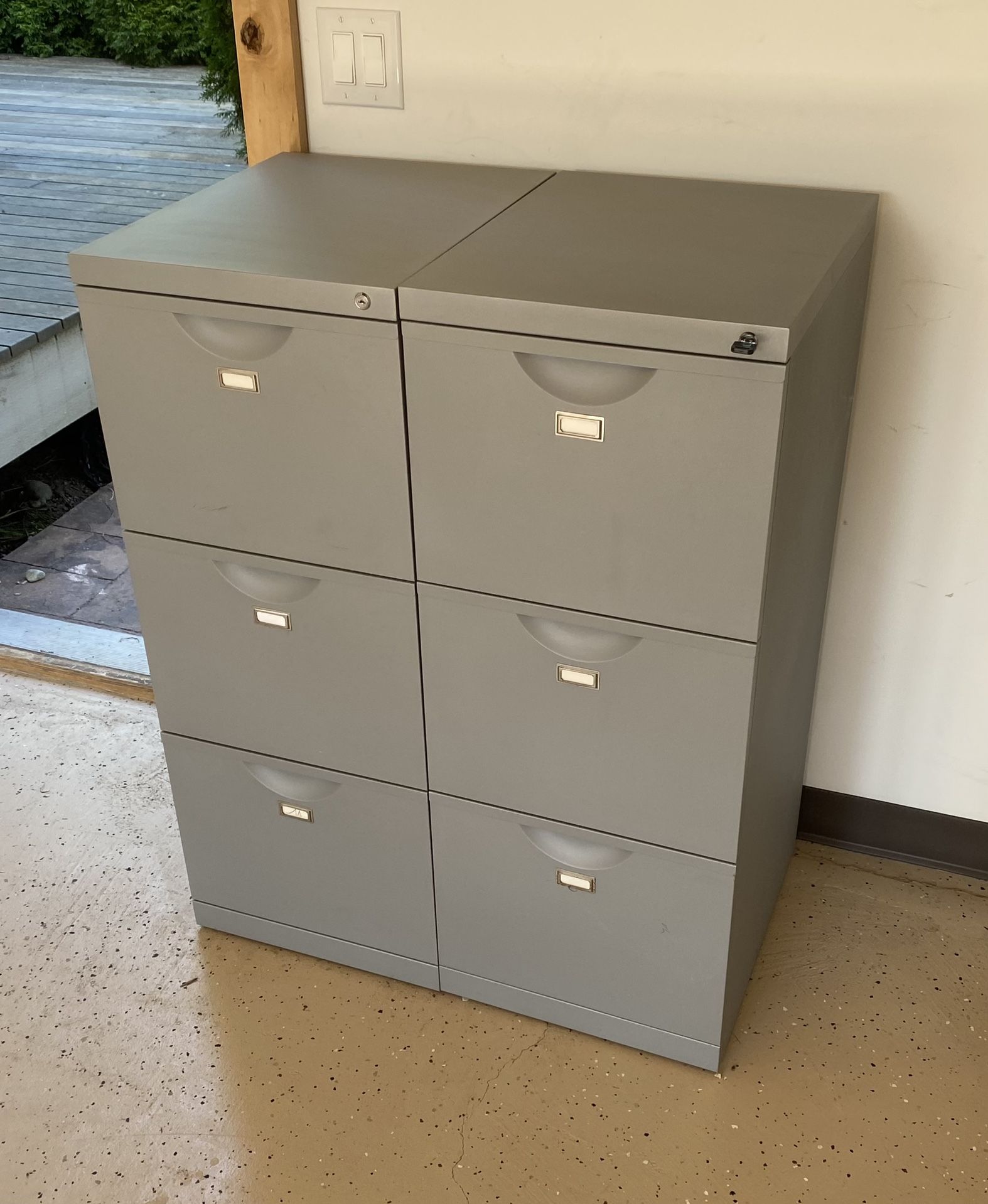 Grey Filing Cabinets With Lock