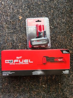 Milwaukee M12 Fuel Oscillating Multi Tool and 5.0 HO Battery BRAND NEW