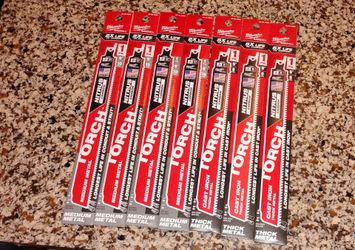7 Milwaukee Nitrus Carbide Sawzall blades