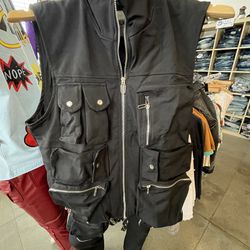 Men’s black designer vest