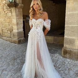 Off The Shoulder Wedding Dress
