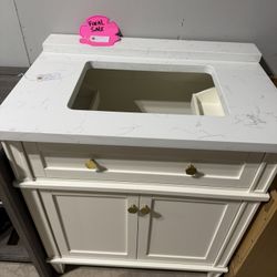Signature Hardware 30" Elmdale Vanity for Rect Undermnt Sink