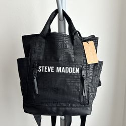 Steve Madden Black Theda Backpack