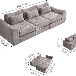 Modular Sofa - Convertible - Offers Welcomed