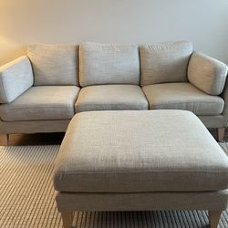 Sofa, Loveseat with ottoman 