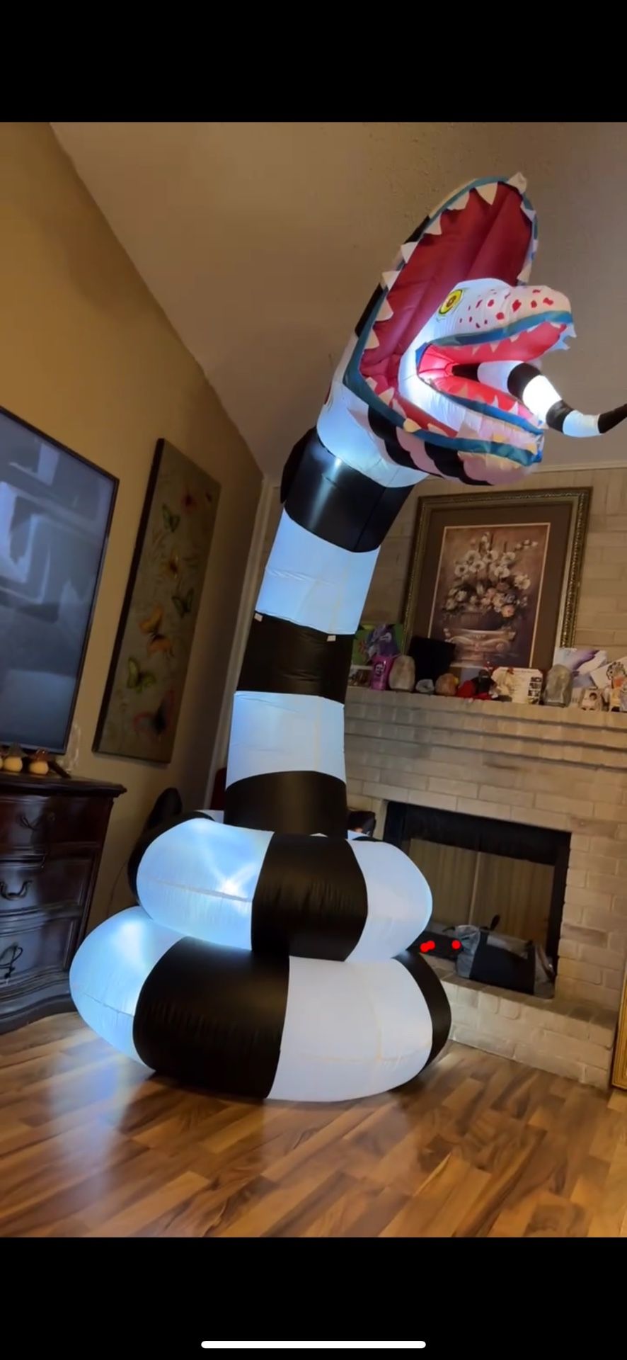 Beetlejuice snake 10ft inflatable