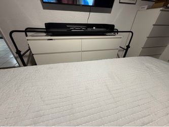 Over bed adjustable desk with wheels