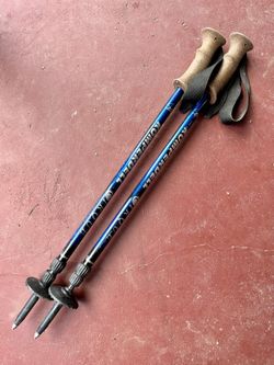 Collapsible hiking, snowshoe, or ski poles