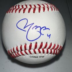 YADIER MOLINA SIGNED SAINT ST LOUIS CARDINALS AUTOGRAPHED WILSON BASEBALL - 800