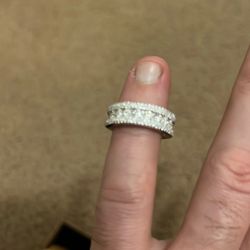 Solid 925 Sterling,VVS1 Moissanite 1.25ft