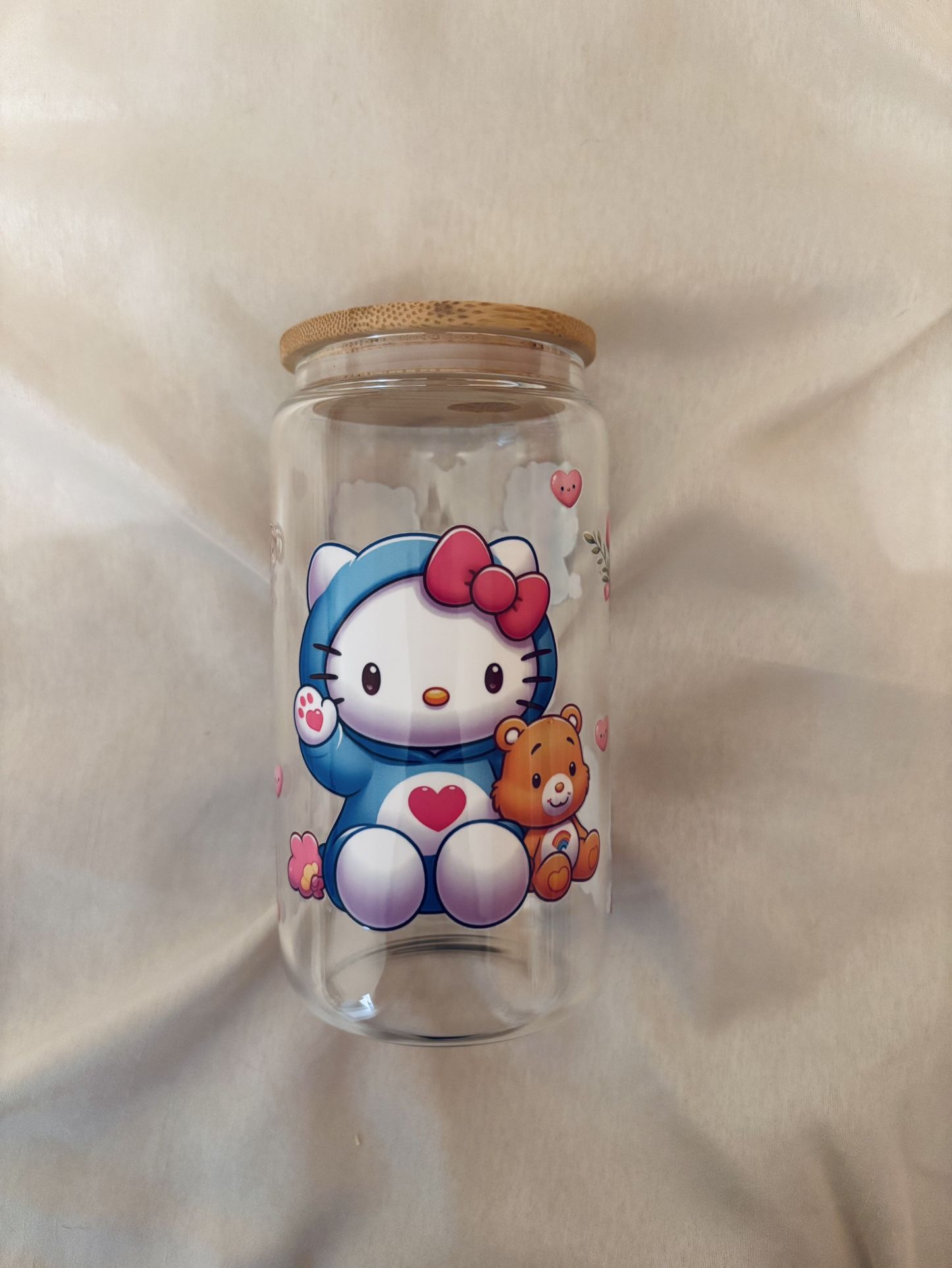 Care Bear Hello Kitty and Teddy Libby Cup Jar