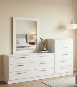 Dresser whit mirror and chest - Cómoda con espejo y Gavetero