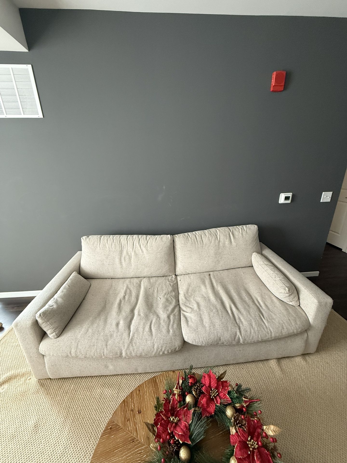 Two Beige Ashley’s Cloud Couch
