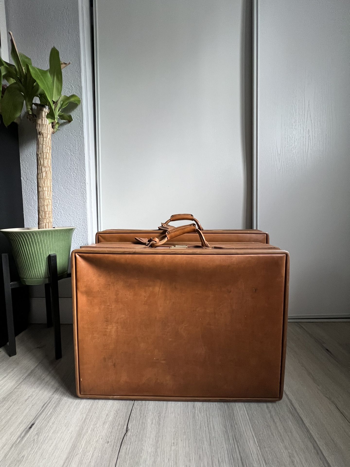 Hartmann leather 2025 suitcase