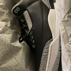 Jordan 3s Green Glow  Size 13 100% Authentic 