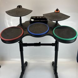 Nintendo Wii Guitar Hero Drum Set Red Octane 95521 *READ*
