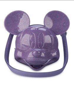 Purple Mickey Head Purse 