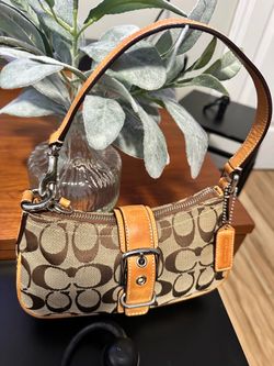 Coach Signature Canvas Mini Shoulder Bag