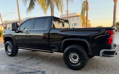 Kmc 445 Custom Black/ Ring 17x9 8x180 +0 Offset With Toyo M/T 37x13.50R17 Tires 🔥🔥🔥
