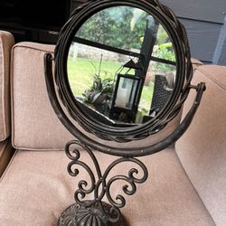 Vintage Iron Vanity Mirror