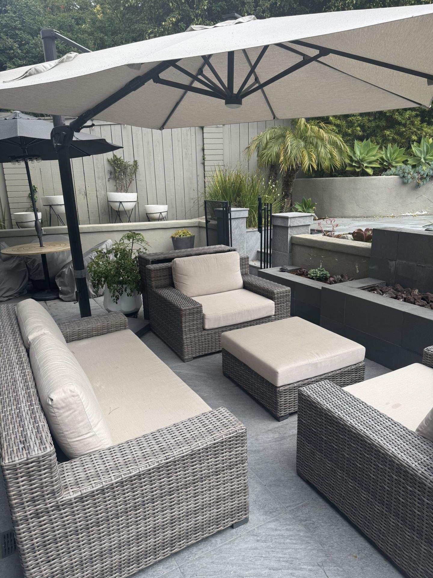 Outdoor Wicker Style Sofa Set Sofa Chairs