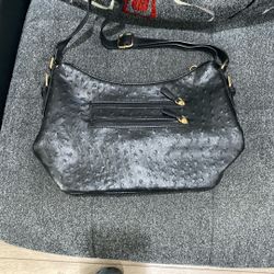 Giani Bernini Ostrich Embossed Faux Leather Handbag
