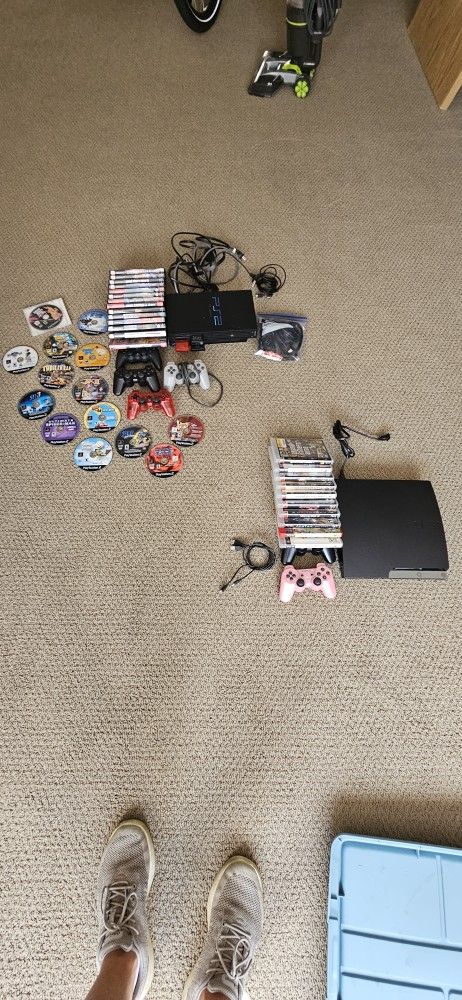 PS2 And PS3 Complete Systems With Games.