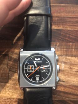 Watch Vestal black leather band